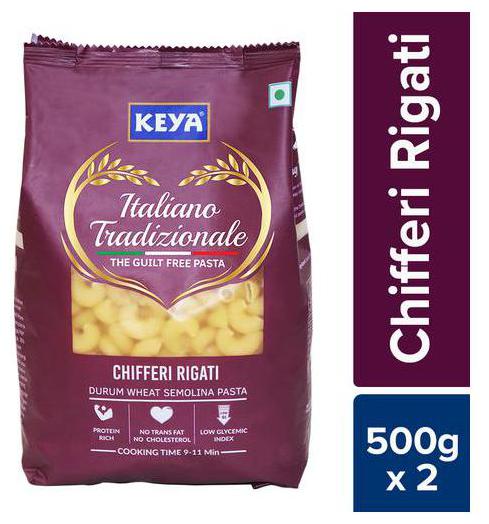 

Keya Chifferi Rigati Pasta 500 g Pack of 2