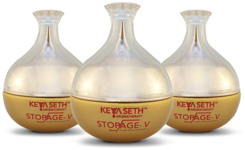 

Keya Seth Aromatherapy Stopage V -Anti Aging Treatment Enriched with Vitamin B2 B3 B5 C and E 50g (Pack of 3)