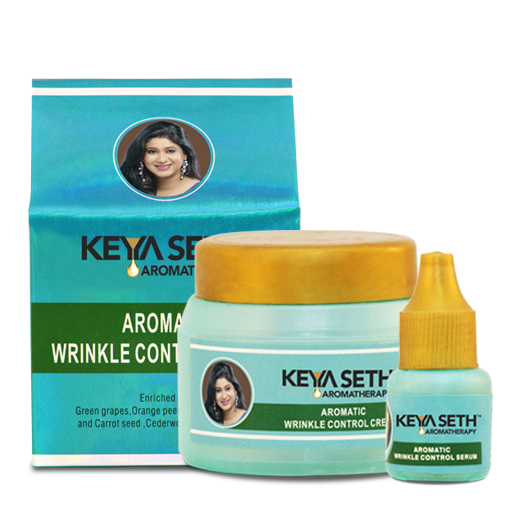 

Keya Seth Aromatherapy Aromatic Wrinkle Control Cream with Extracts of green grapes orange peel lemon peel with carrot seed cedarwood Wheatgerm oil 45g (Pack of 1)