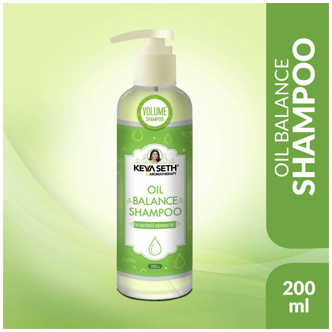 

Keya Seth Aromatherapy Oil Balance Shampoo For Oily Scalp Anti-Dandruff Makes Hair Bouncy Volume Boost for Thin Hair with Pro -Vitamin B5 Essential of Lemon Lavender 200 ml (Pack of 3)