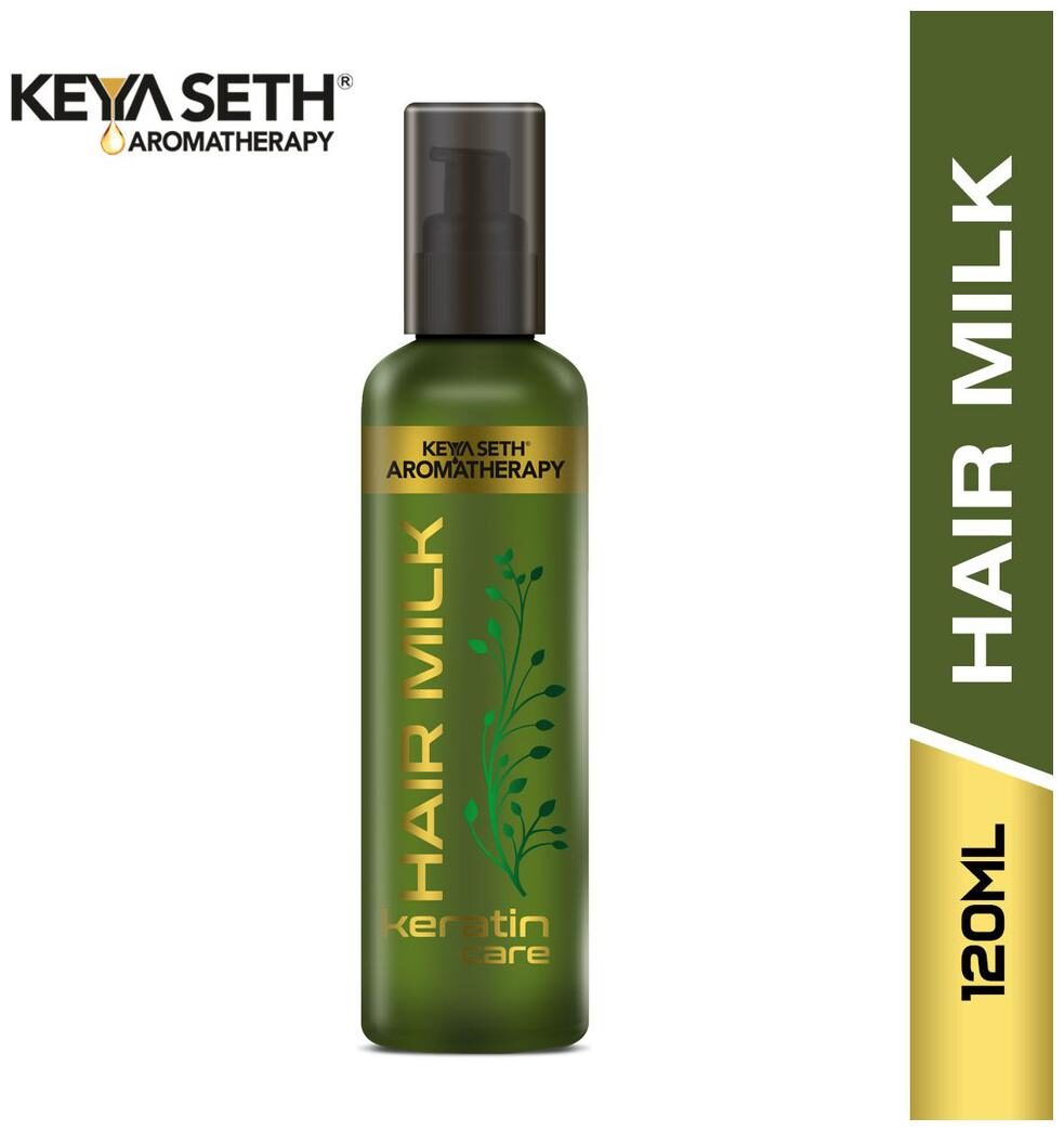 

Keya Seth Aromatherapy Hair Milk Keratin Care Non Sticky Hair Nourishment Cream I For healthy shiny lively Hair 120 ml