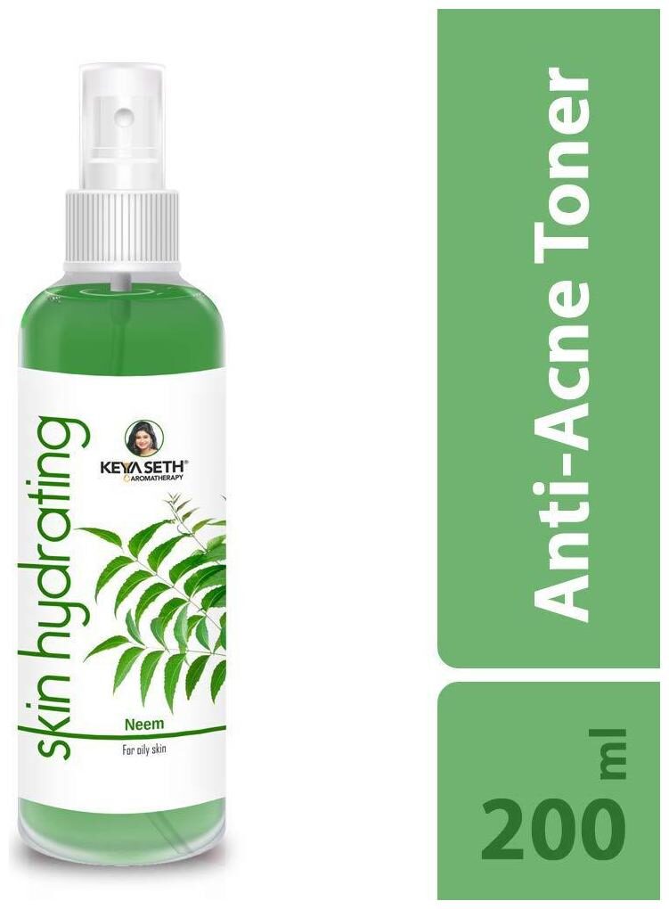 

Keya Seth Aromatherapy Skin Hydrating Neem Toner Reduces Acne and excess oil Enriched with Sweet Geranium 200ml
