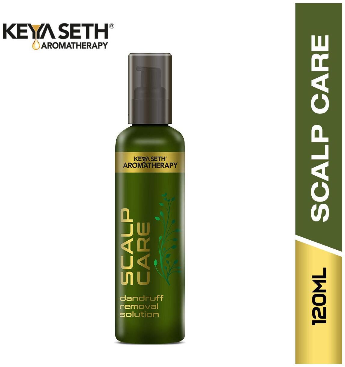 

Keya Seth Aromatherapy Scalp Care Dandruff Removal Solution Enriched with Rosemarry Lemongrass Lavender Basil 120 ml