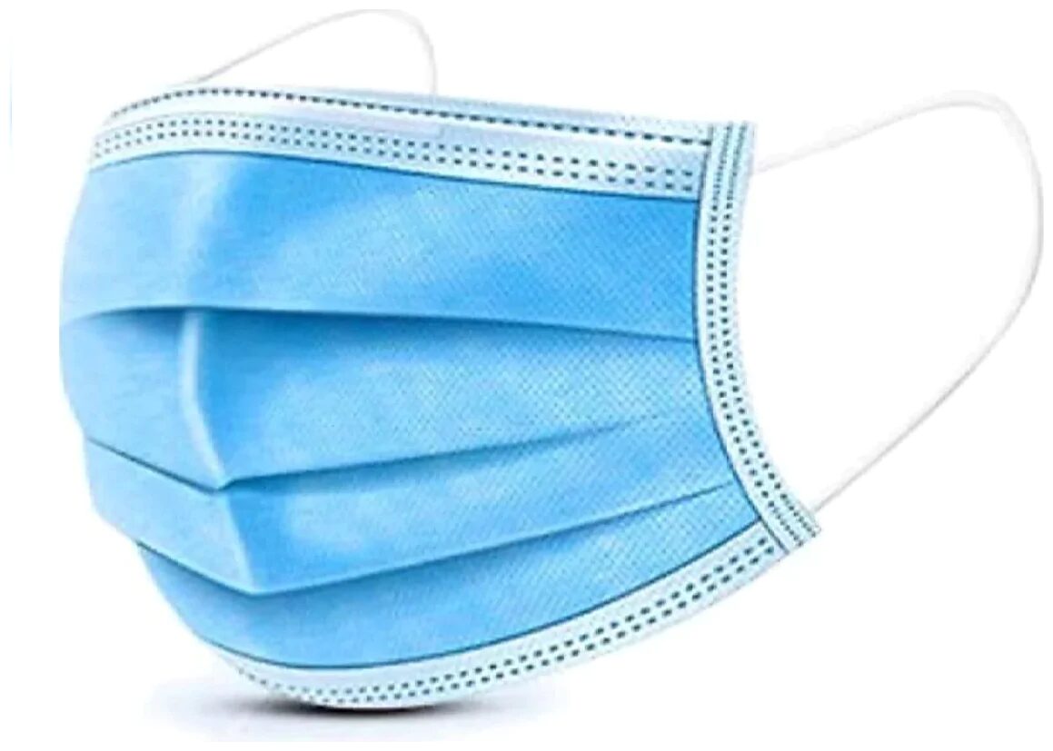 

Spun-bond and melt blow 3 Ply Mask with nose clip (Pack of 50)