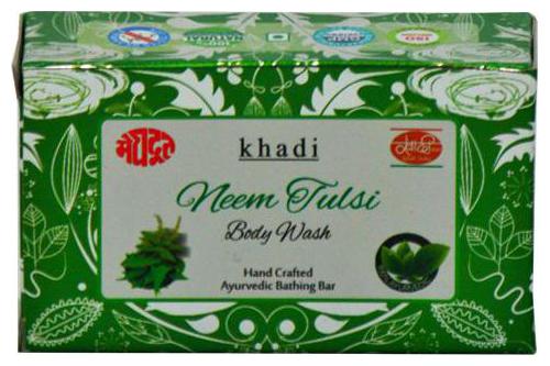 

Khadi Meghdooth Soap - Neem Tulsi Body Wash Hand Crafted Ayurvedic Bathing Bar 75 g