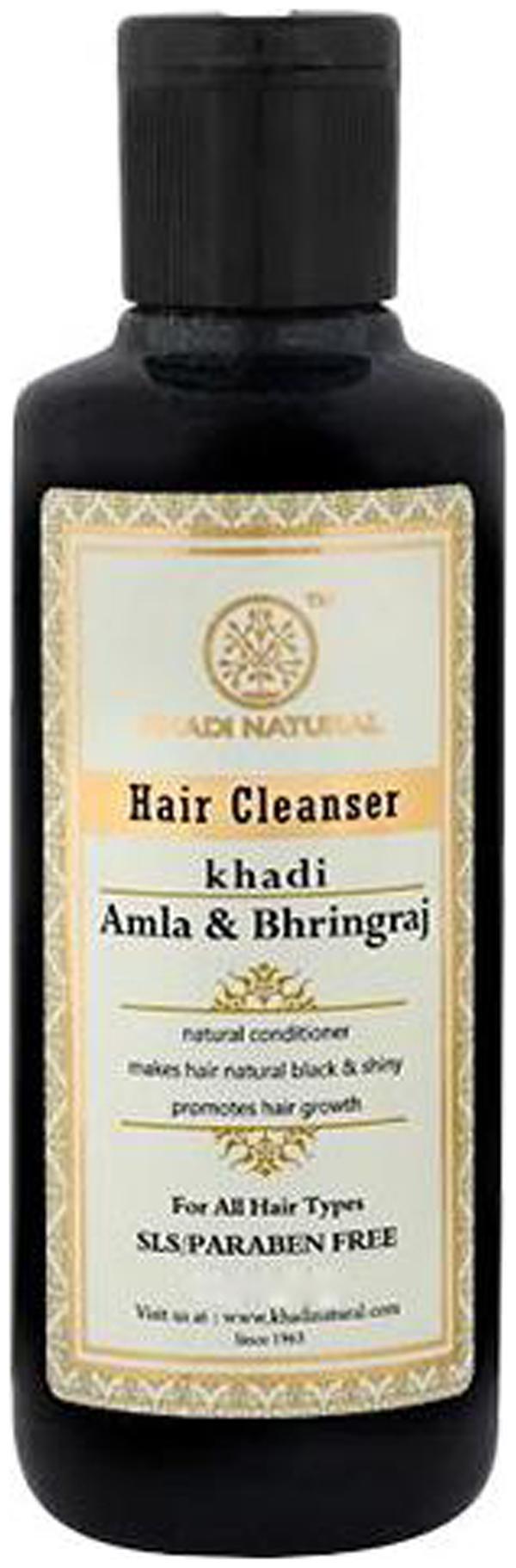 

Khadi Natural Hair Cleanser Shampoo - A mla Bhringraj Sls Paraben Free 210 ml