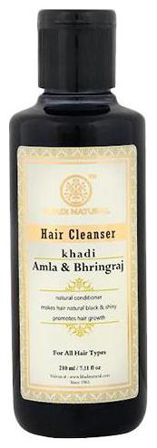 

Khadi Natural Hair Cleanser Shampoo - A mla Bhringraj 210 ml
