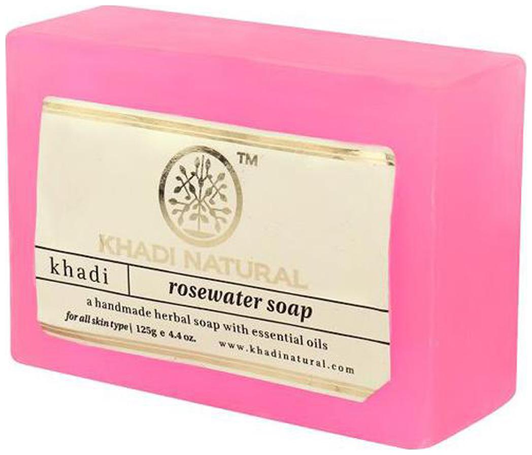 

Khadi Natural Rose Water Soap 125 g