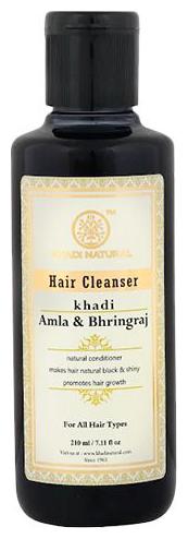 

Khadi Natural Hair Cleanser Shampoo - A mla Bhringraj 210 ml