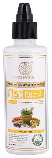 

Khadi Natural Sunscreen Moisturising Lotion 200ml - SPF 15