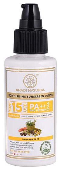 

Khadi Natural Sunscreen Moisturising Lotion 100ml - SPF 15
