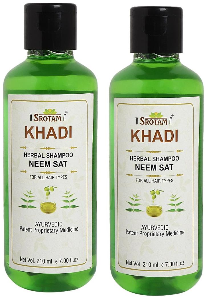 

SROTAM Khadi Neem Sat Shampoo 210 ml (Pack Of 2)