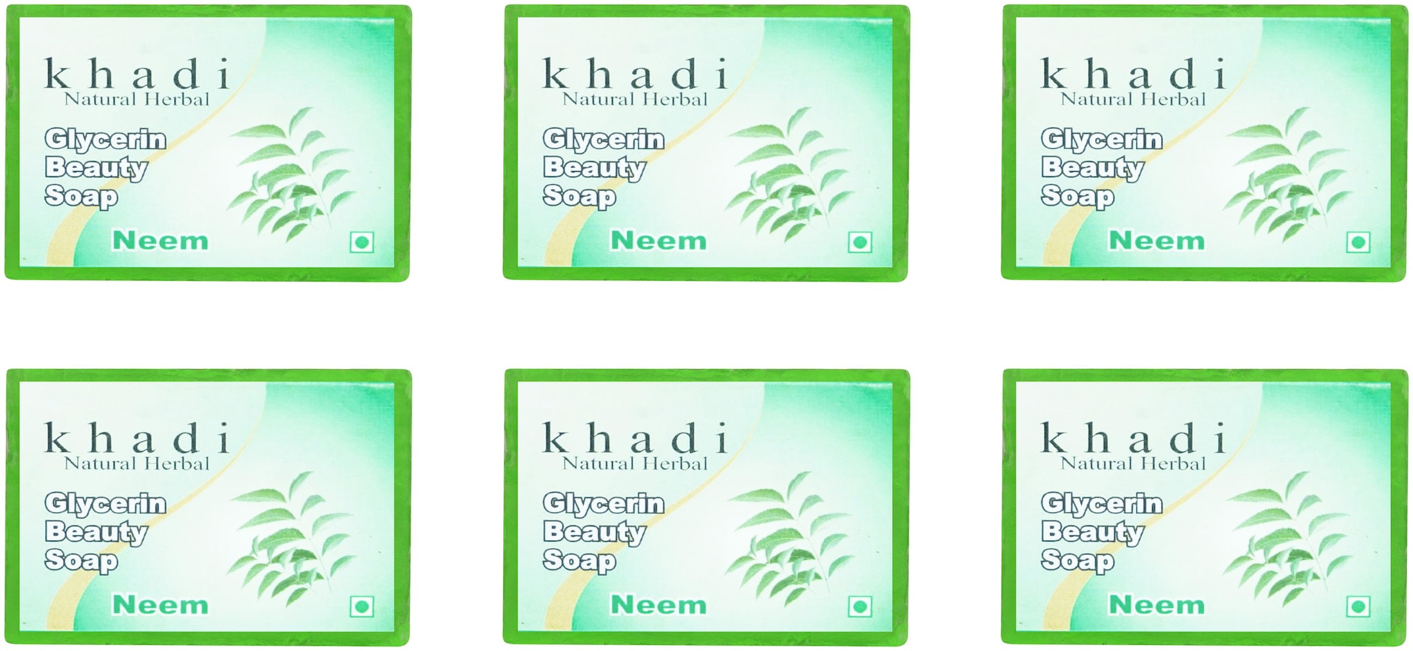 

Khadi Shoi Neem Glycerin Beauty Soap -100g(Pack Of 6)