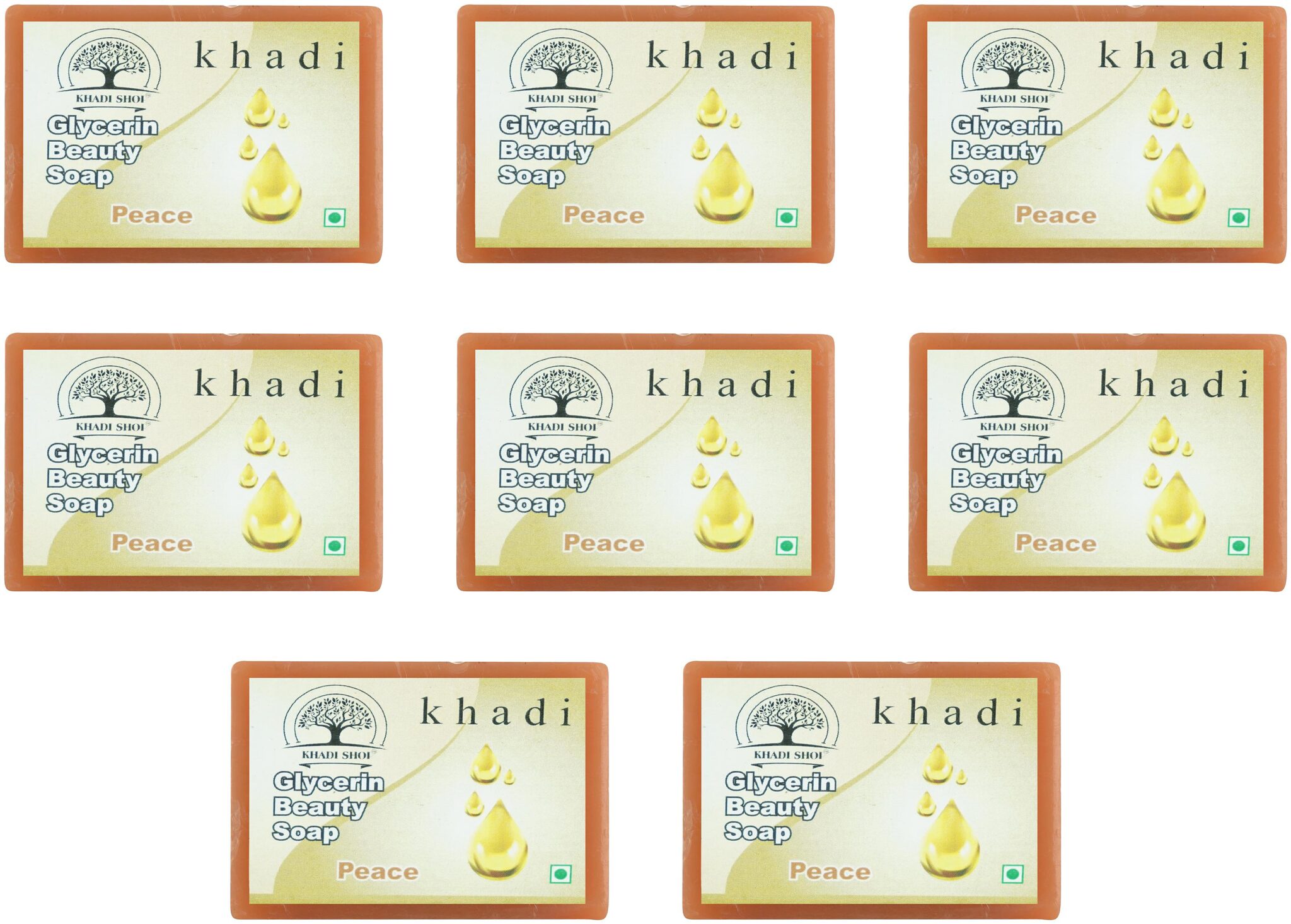 

Khadi Shoi Peace Glycerin Beauty Soap -100g(Pack Of 8)
