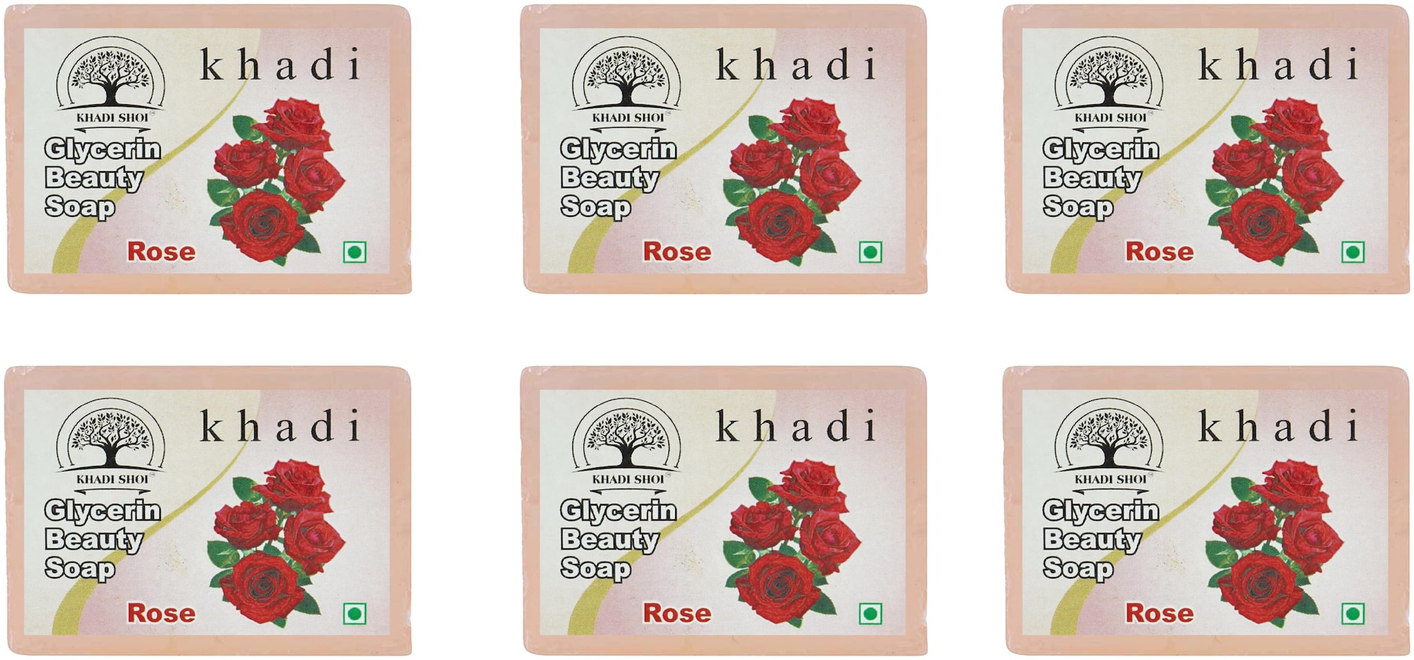 

Khadi Shoi Rose Glycerin Beauty Soap -100g(Pack Of 6)