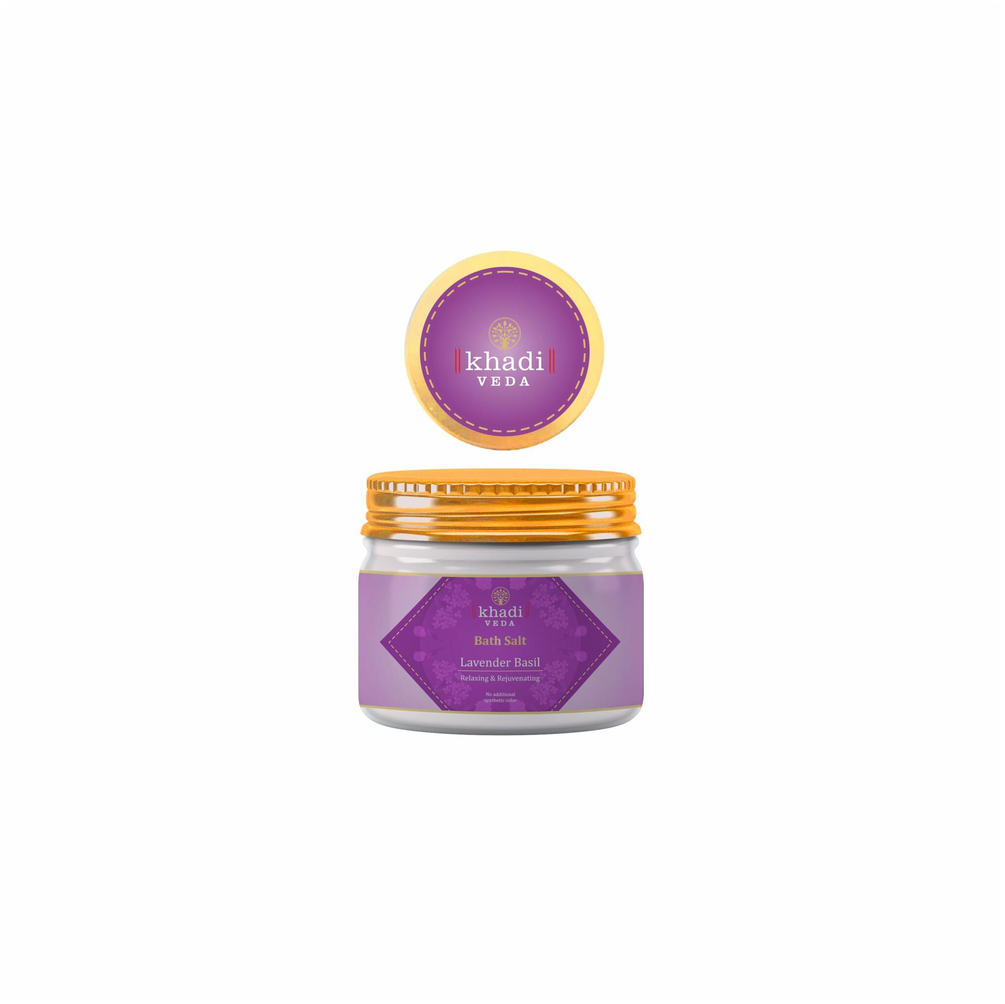 

KHADI VEDA Lavender Basil Bath Salt 200g Pack of 1