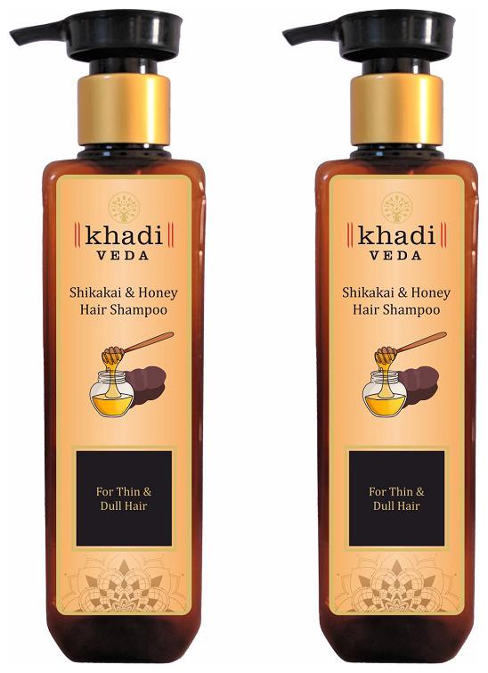 

KHADI VEDA Shikakai Honey Shampoo 200 ml each (Pack Of 2)