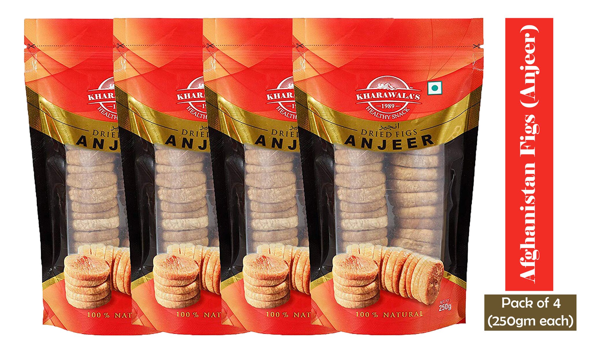 

Kharawala s Healthy Afghani Anjeer 4 x 250 g
