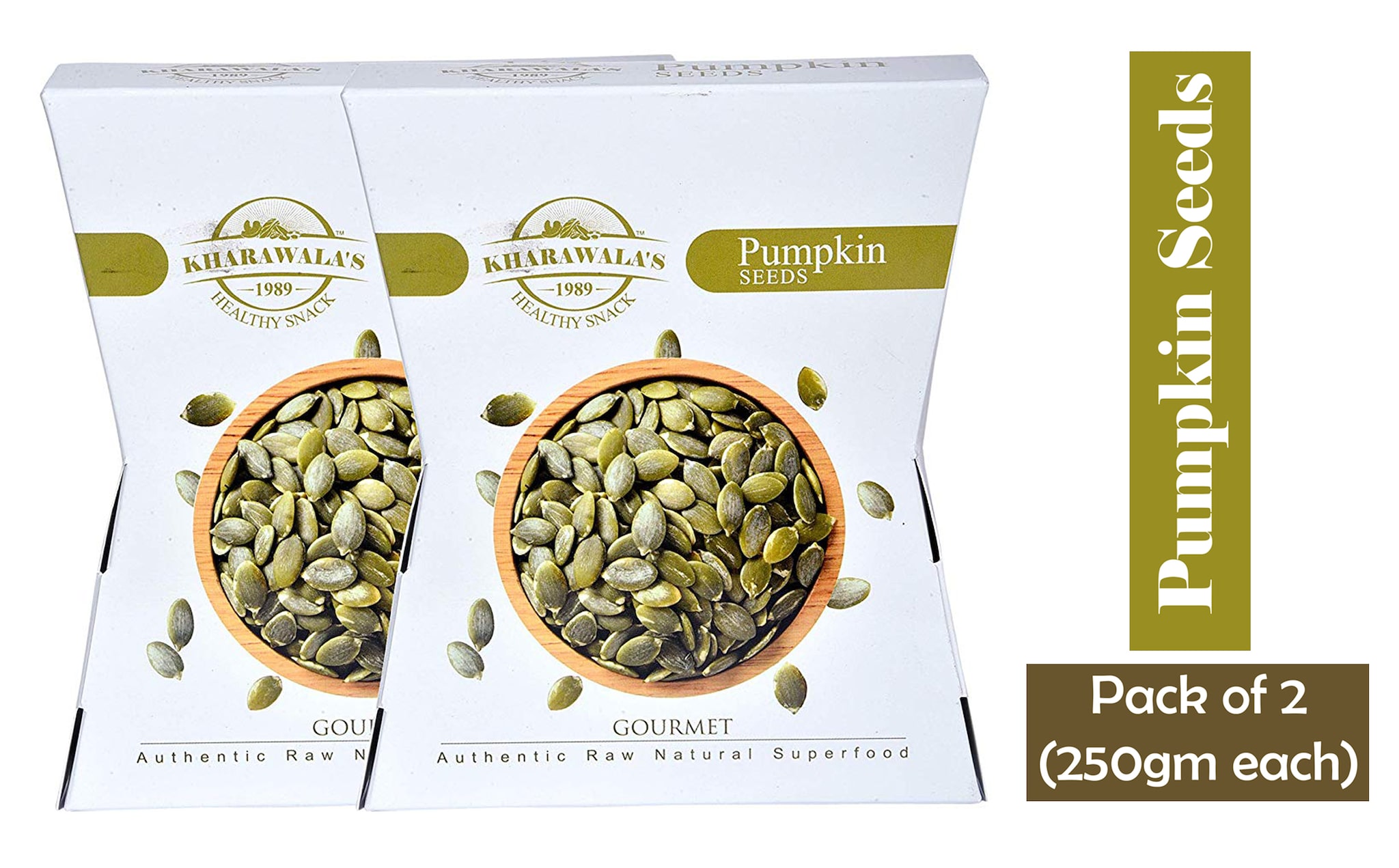 

KHARAWALA s Healthy and Nutritious (Pumpkin Seeds) 250 g each Pack of 2