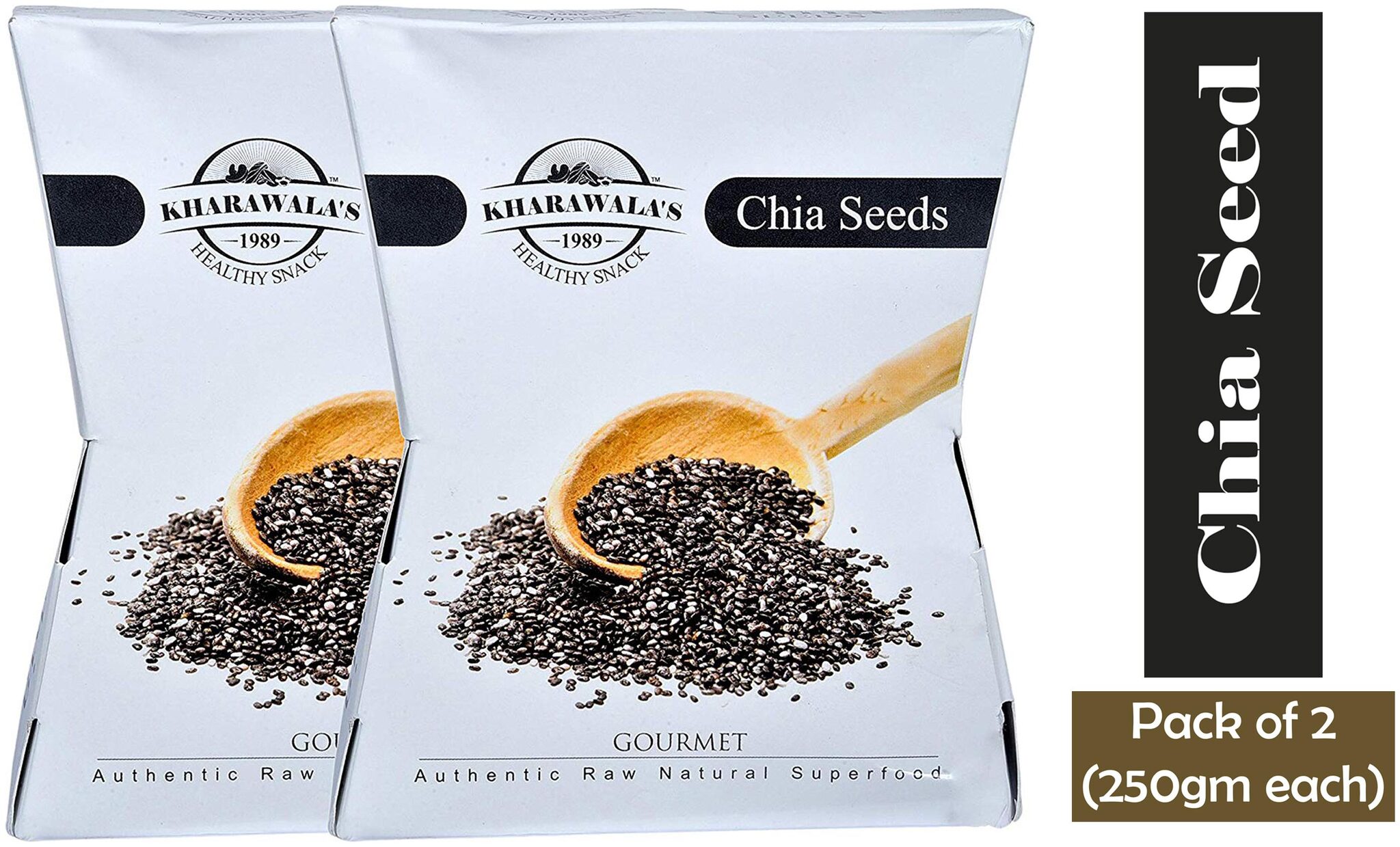 

KHARAWALA s Healthy and Nutritious (Chia Seeds) 250 g each Pack of 2