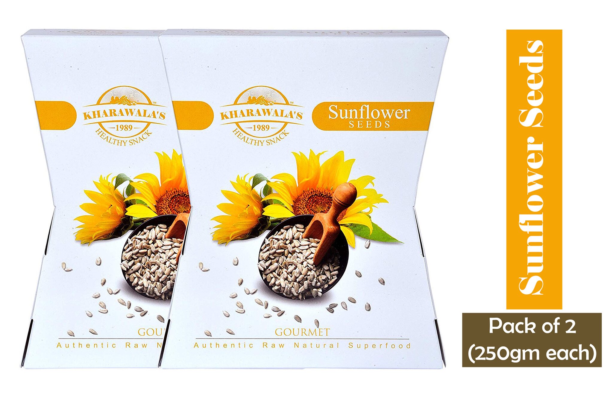 

KHARAWALA s Healthy and Nutritious (Sunflower Seeds) 250 g each Pack of 2