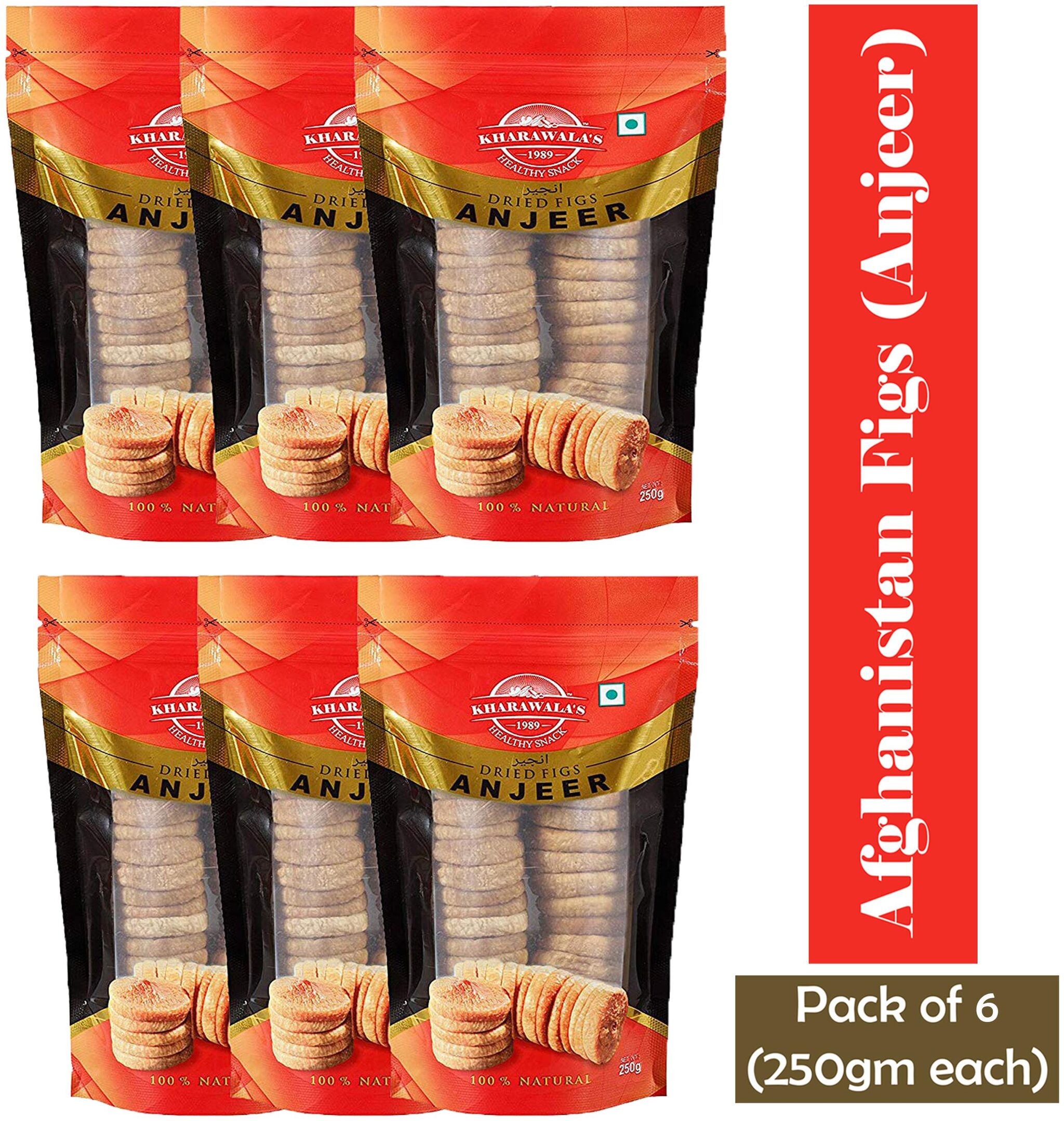 

Kharawala s Healthy Afghani Anjeer Pack of 6 x 250gms