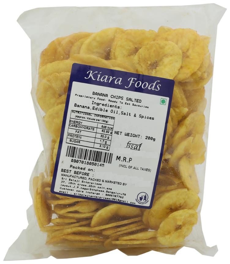 

Kiara Foods Chips - Banana Salted 200 g