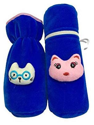 

Kidsify Combo of Baby Soft Velvet Milk Feeding Bottle with Attractive Cartoon on The Front Suitable for 240ml (Set of 2)