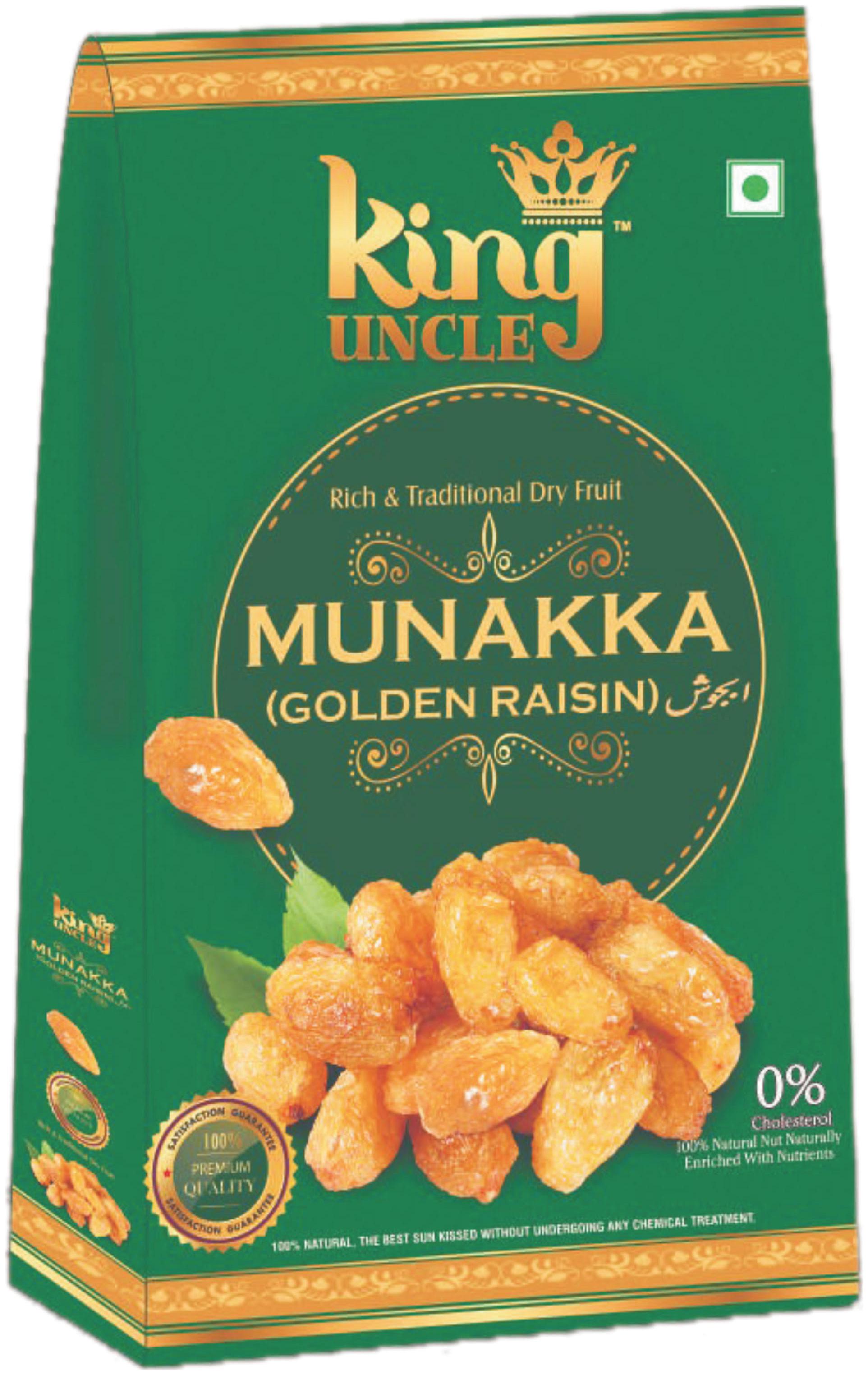 

King Uncle Top Quality Abjosh Munakka Golden Raisins 250g (Pack of 2)