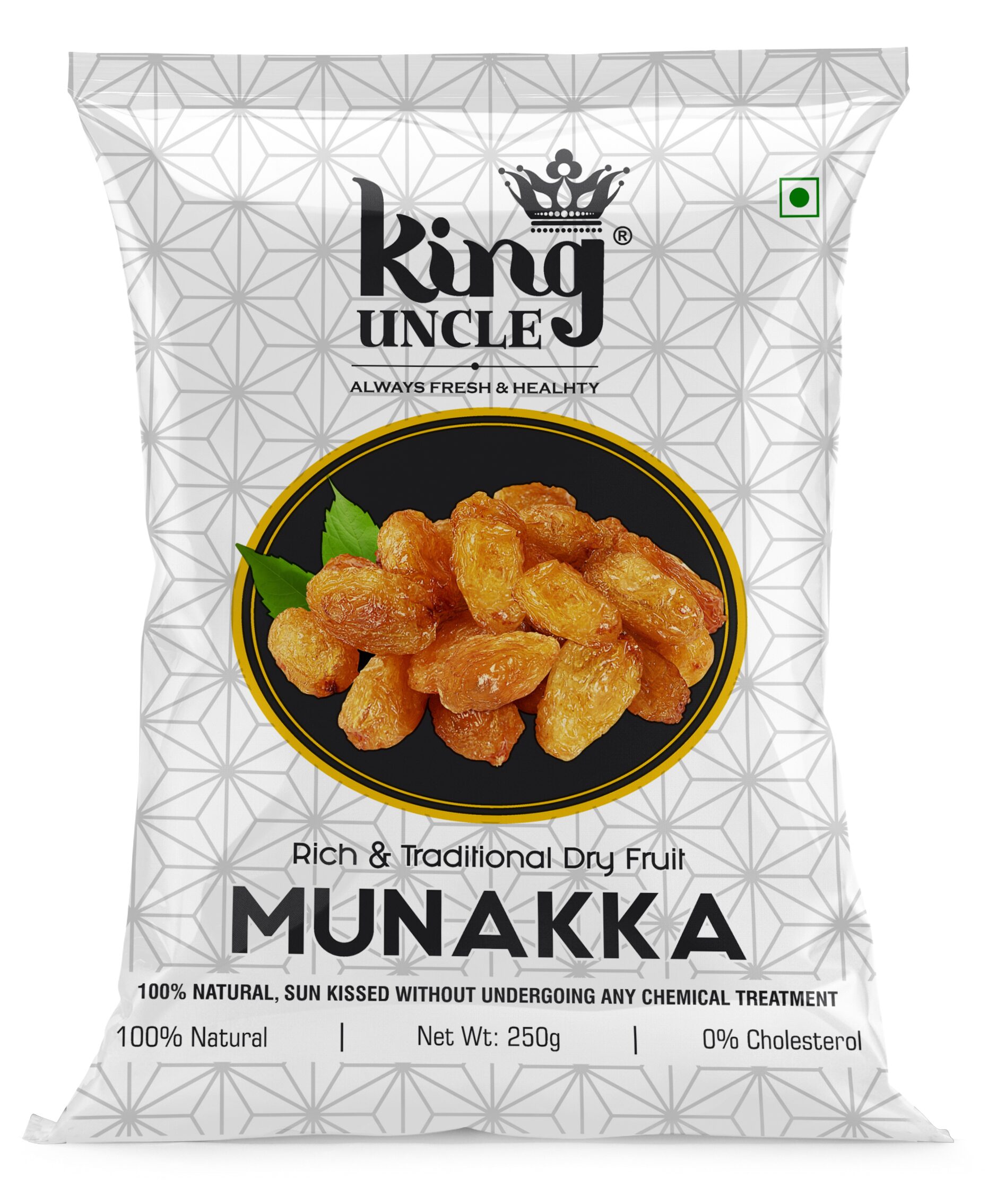 

King Uncle Premium Quality Abjosh Munakka Silver Pouch 250g (Pack of 8)