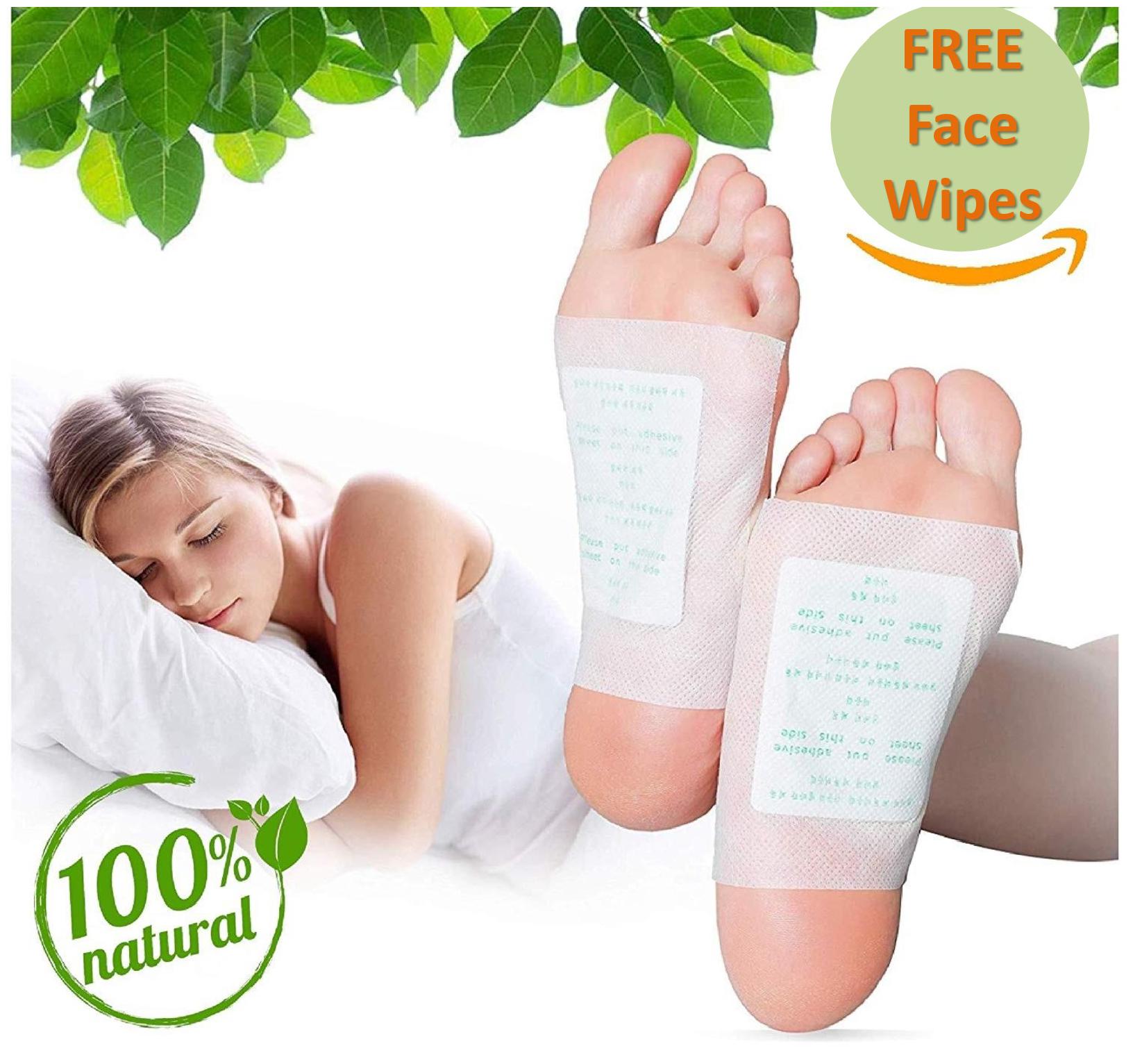 

Kinoki cleansing detox foot pads for men and women for pain relief Ginger detox foot patches for toxins - Pack of 2(20 pads)