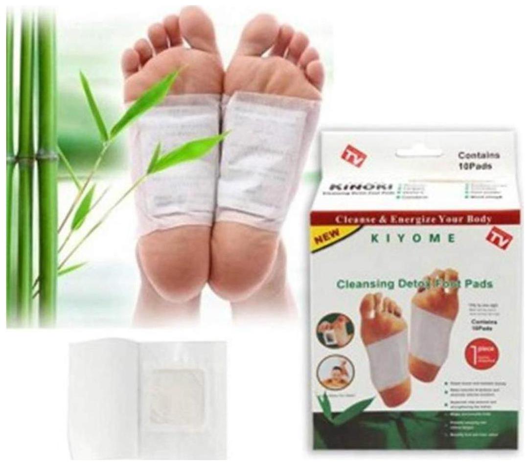 

Kinoki Detox Foot Patches 10 Adhesive Pads Kit Natural Toxins Remover ( With Ginger Salt ) Pack of 1