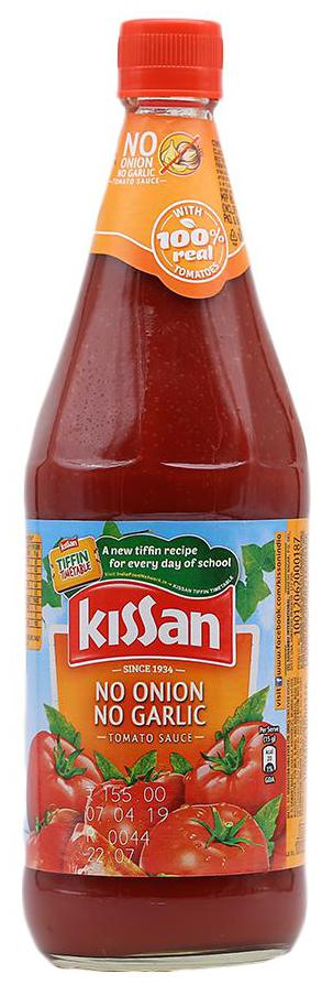 

Kissan Sauce - Tomato No Onion No Garlic 1 kg