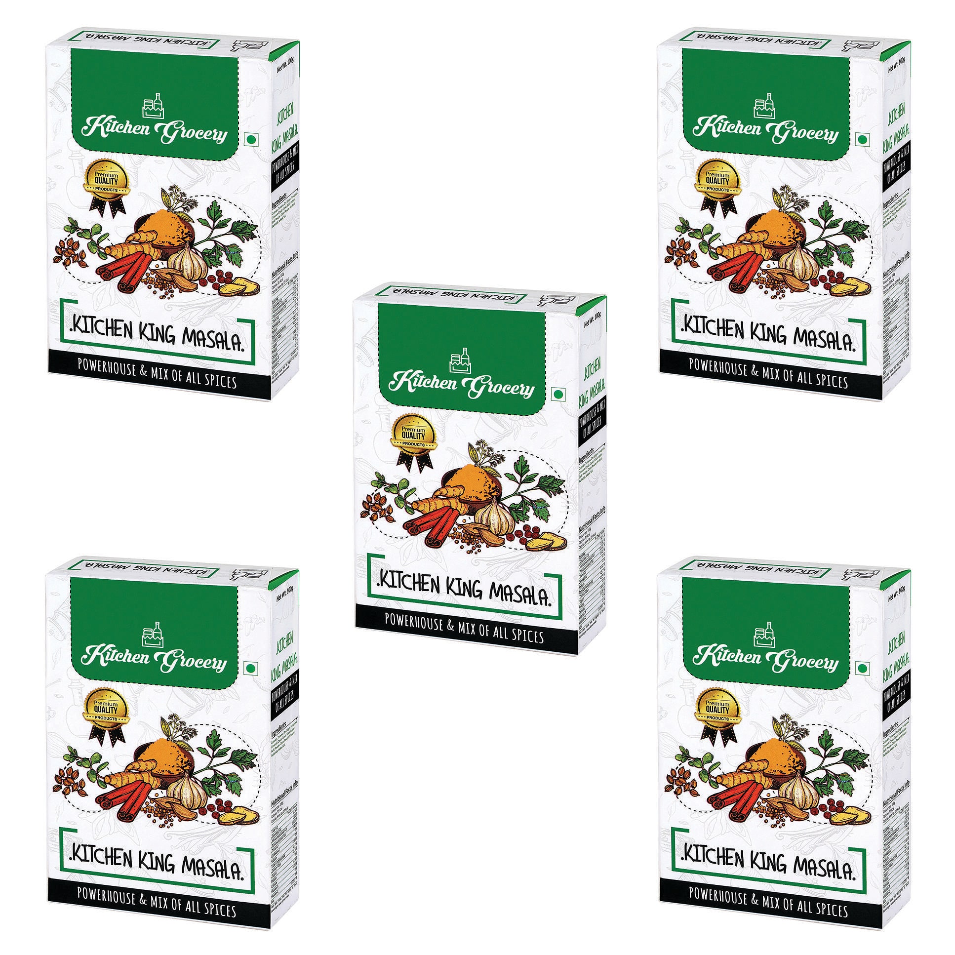 

Kitchen Grocery Kitchen King Masala Authentic Blend of Ground Spices 100g ( Pack of 5 )