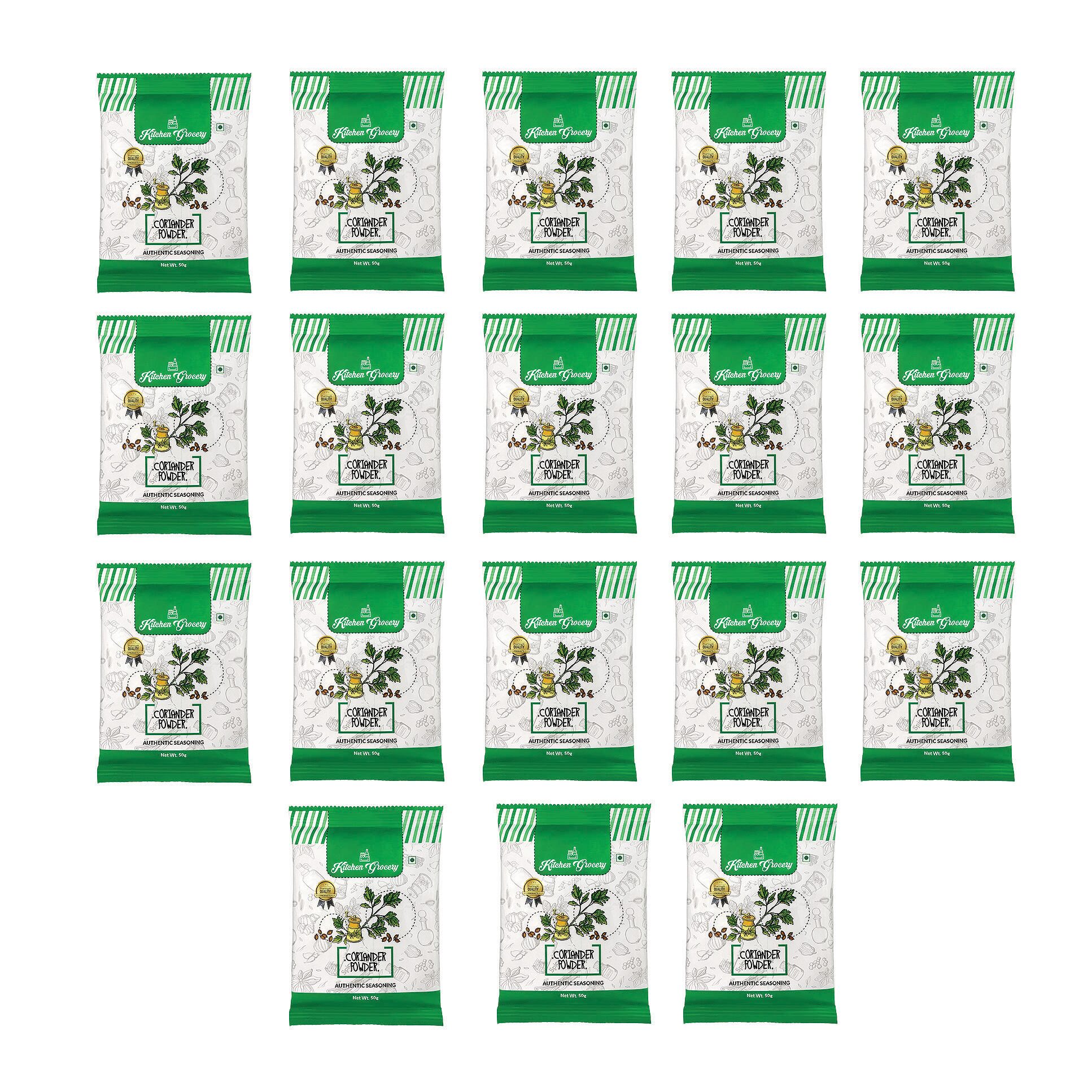 

Kitchen Grocery Coriander Powder Authentic Seasoning 50g ( Pack of 18 )