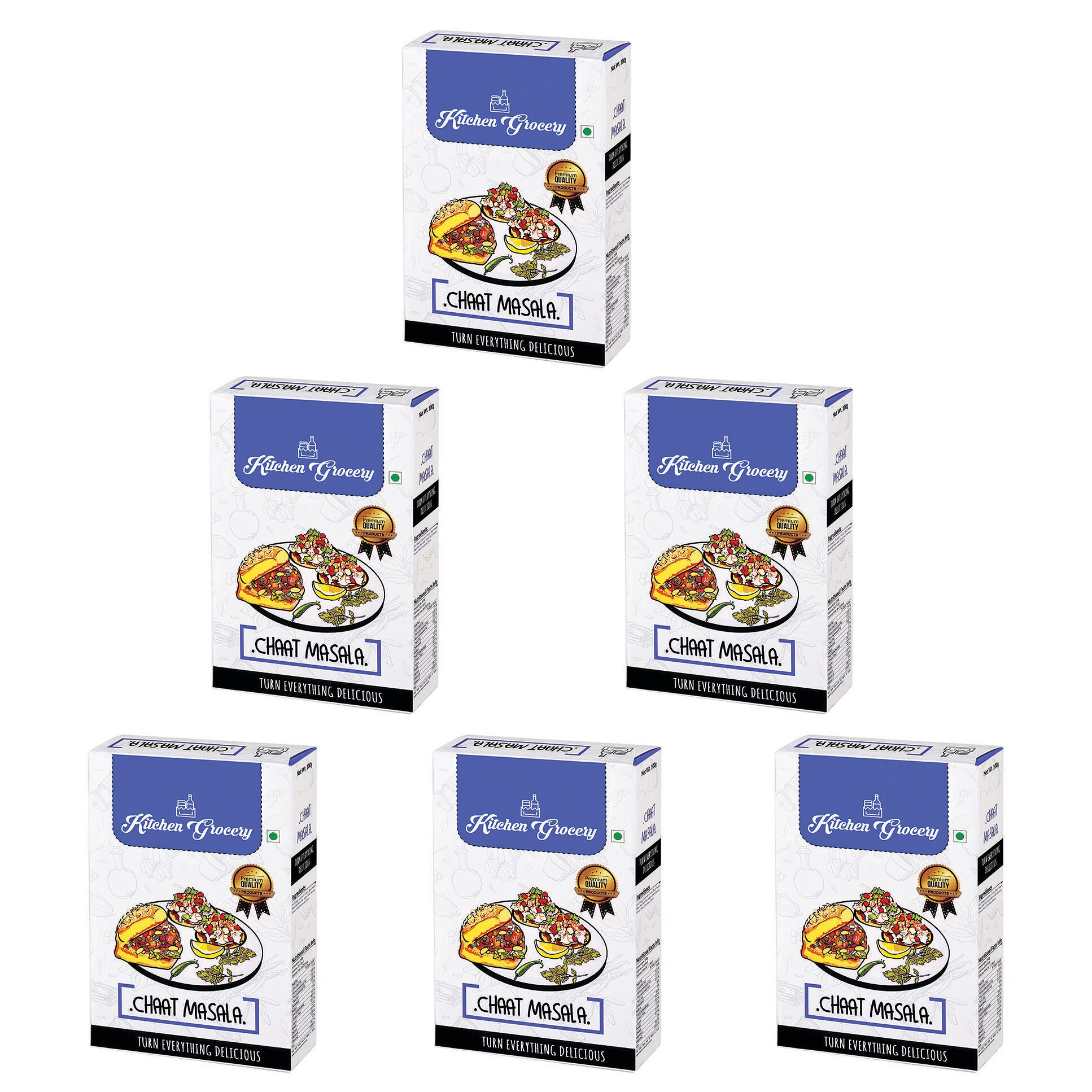 

Kitchen Grocery Chaat Masala Turn Everything Delicious 100g ( Pack of 6 )