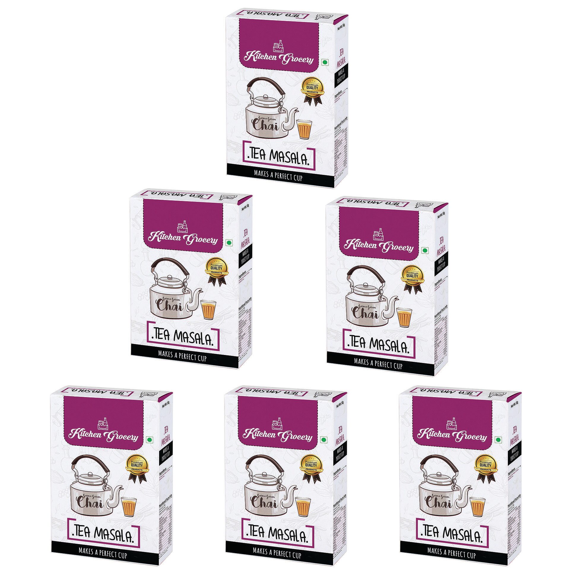 

Kitchen Grocery Tea Masala Makes a Perfect Cup 50g ( Pack of 6 )
