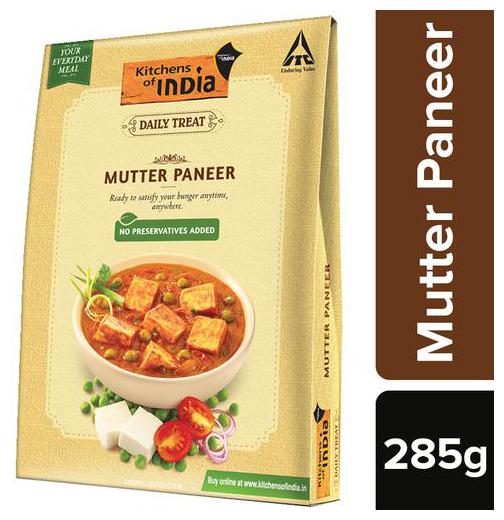 

Kitchens Of India Ready to Eat - Mutter Paneer 285 g