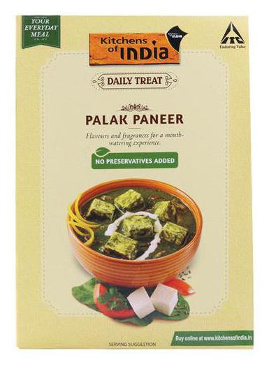 

Kitchens Of India Ready Meals - Palak Paneer 285 g Carton