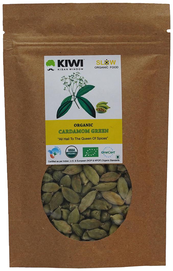 

Kiwi Kisan Window Organic Cardamom Green 50g