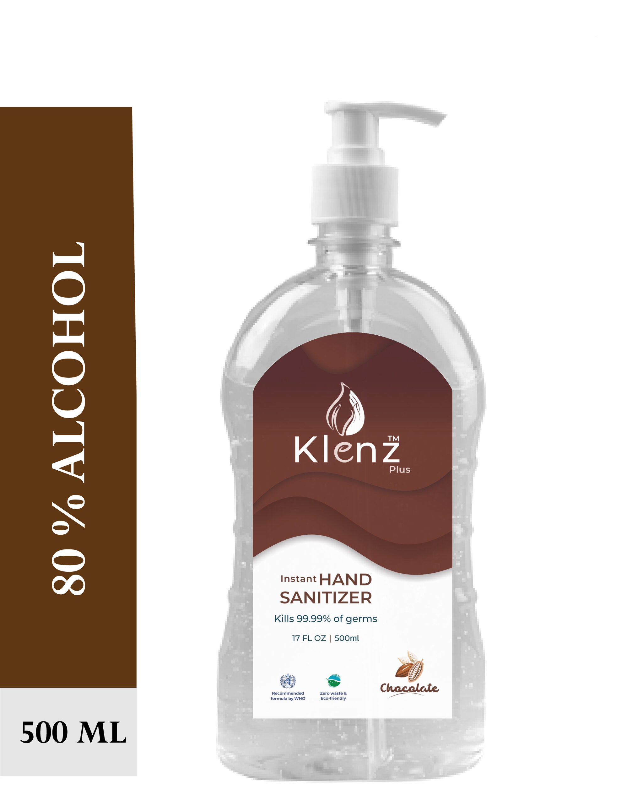 

Klenz Instant Hand Sanitizer gel Chocolate 500 ml (Pack of 1)
