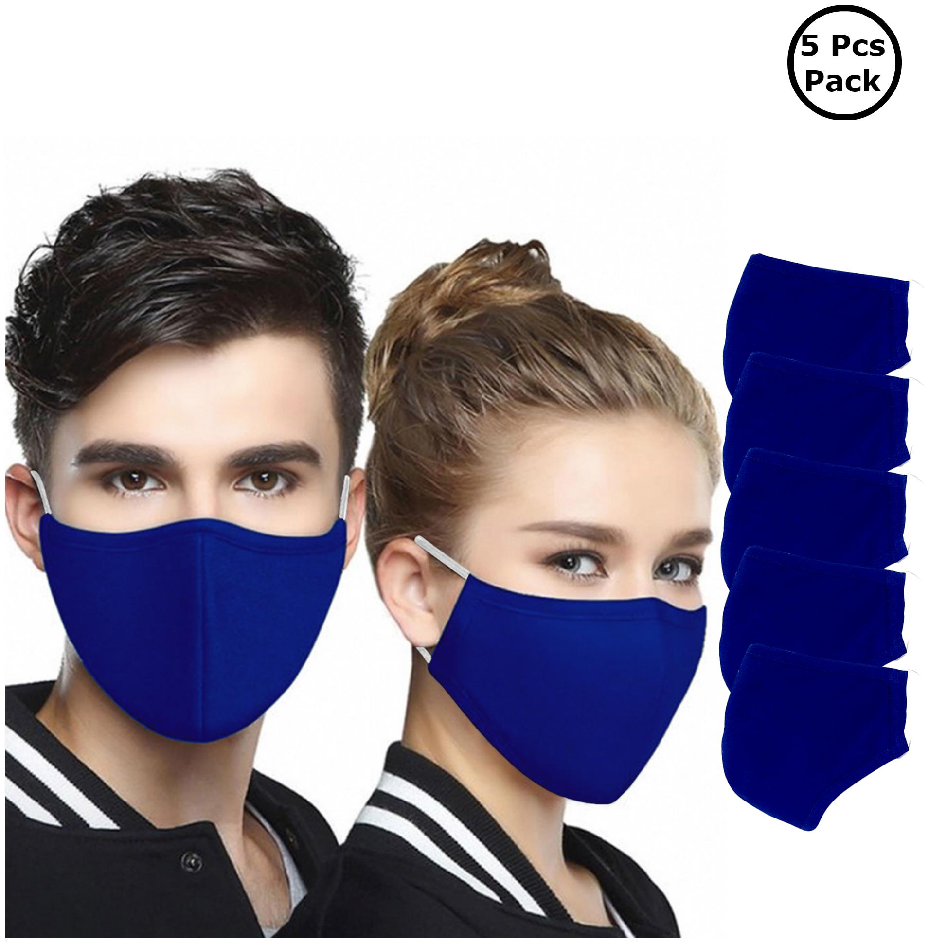 

Chrome Coral 3 Layer Washable Reusable Mask With Non Woven Middle Layer (Pack Of 5)