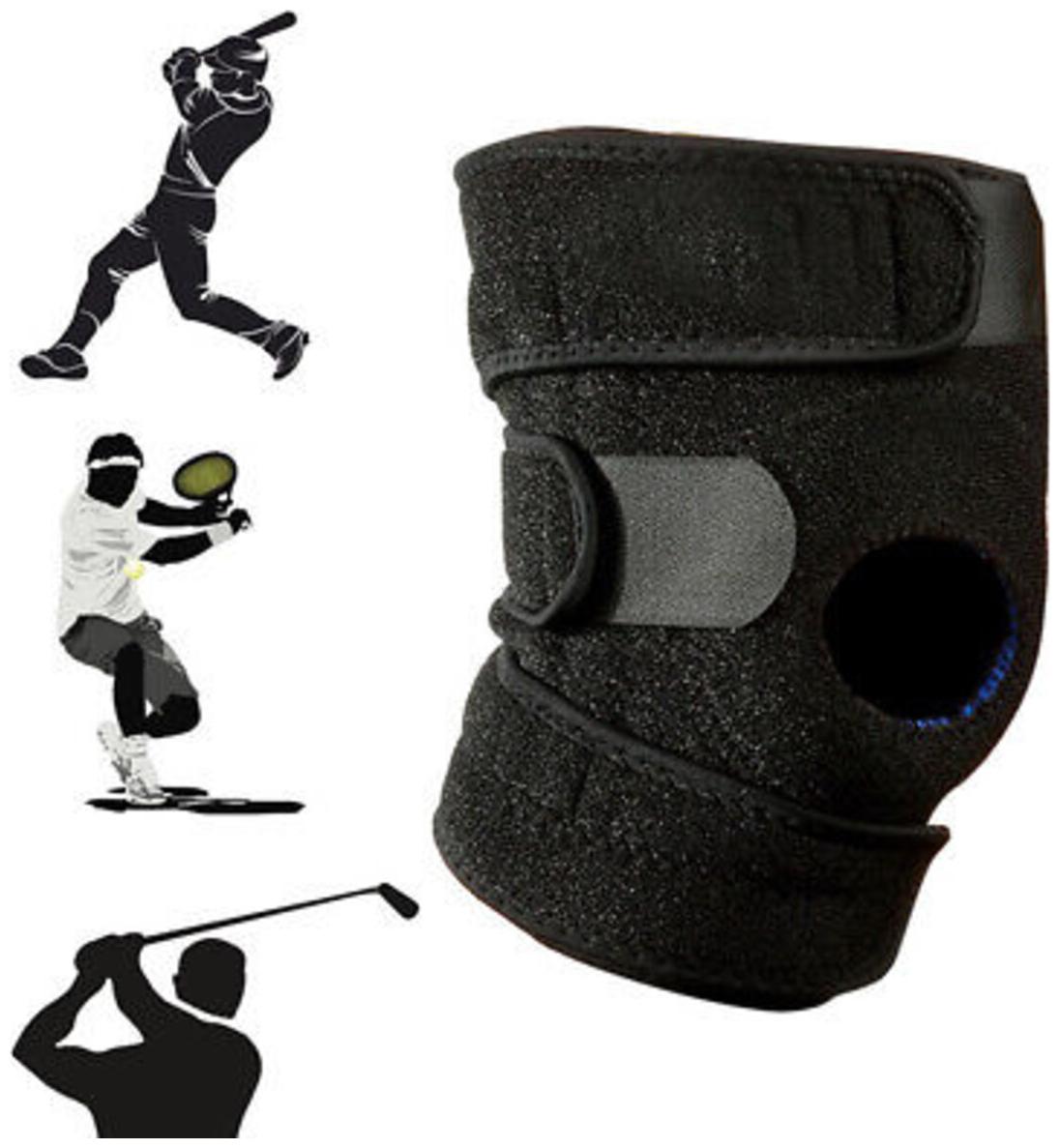 

Knee Cap Hinged with Support Open Patella Stabilizer for Compression Colour-Black