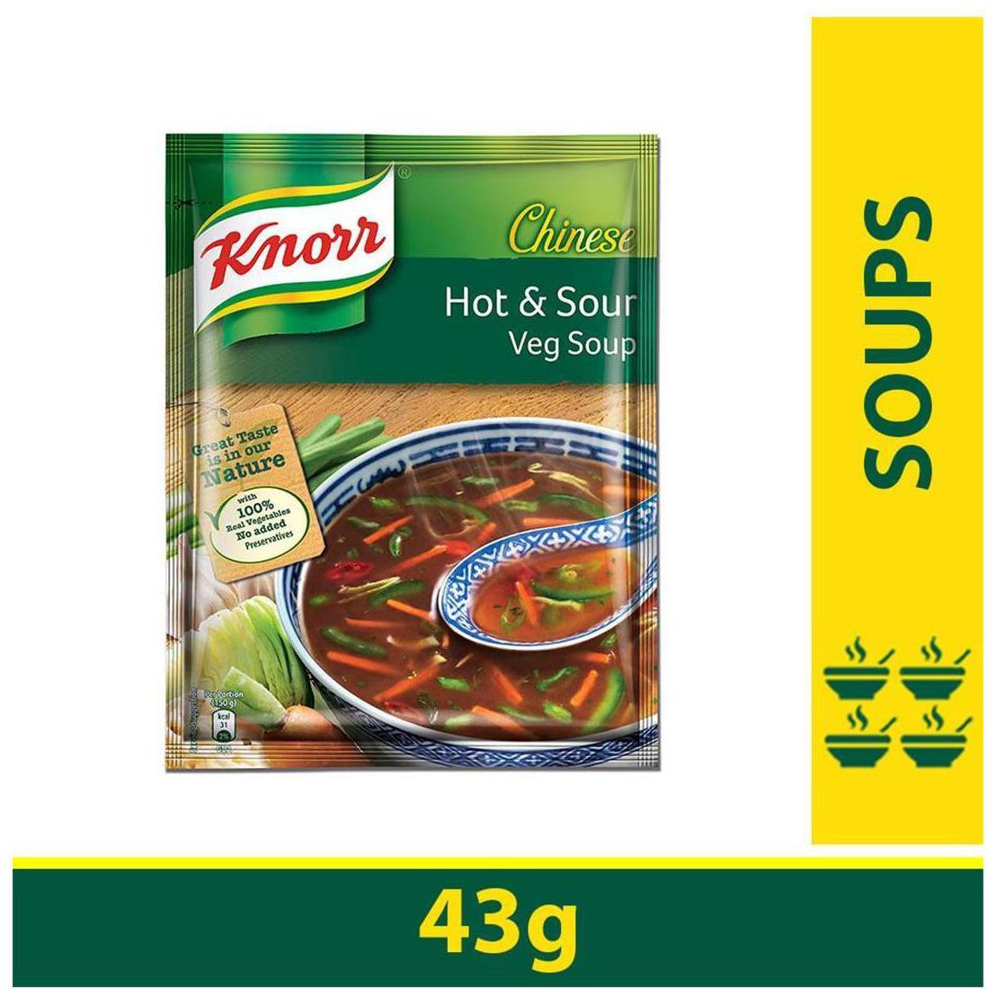 

Knorr Classic Hot Sour Veg Soup 43 g