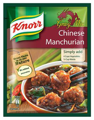 

Knorr Easy To Cook Gravy Mix - Chinese Manchurian Serves 4 55 g