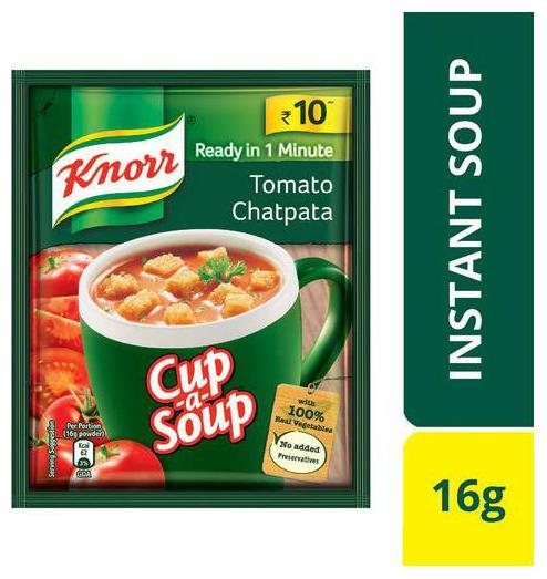 

Knorr Instant Tomato Chatpata Cup-A-Soup 16g