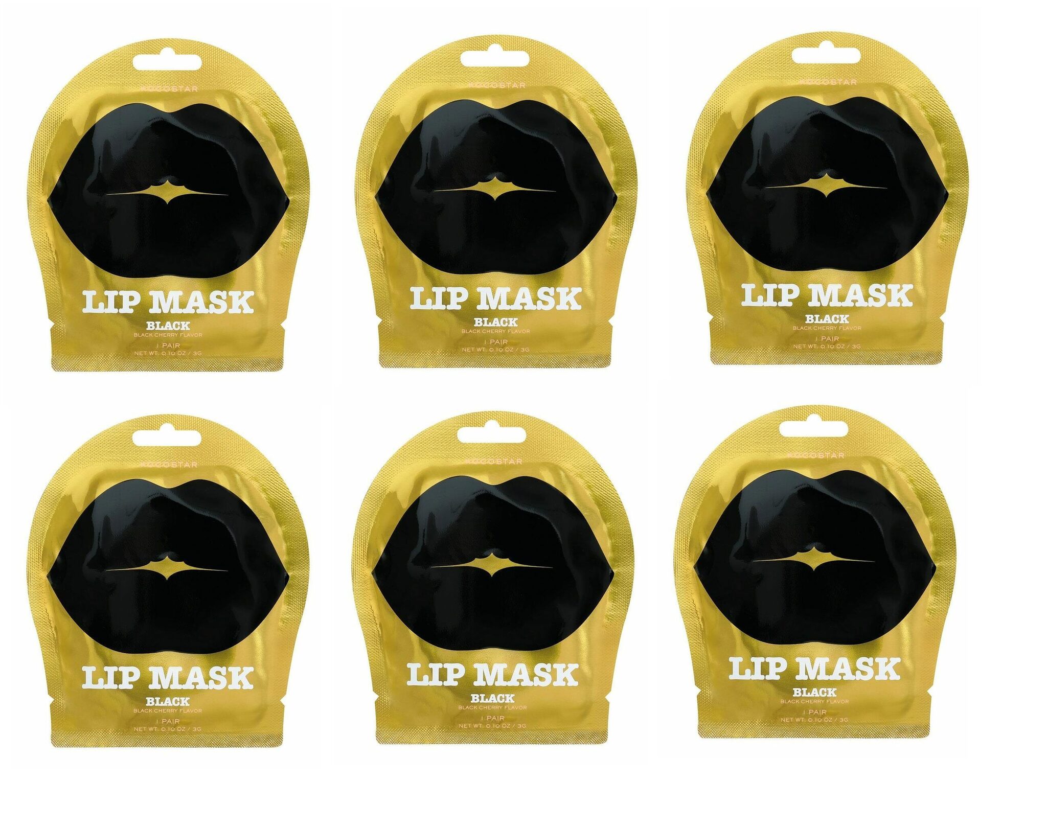 

Kocostar Lip Mask Black-Soothing Glow 3 g (Pack of 6)