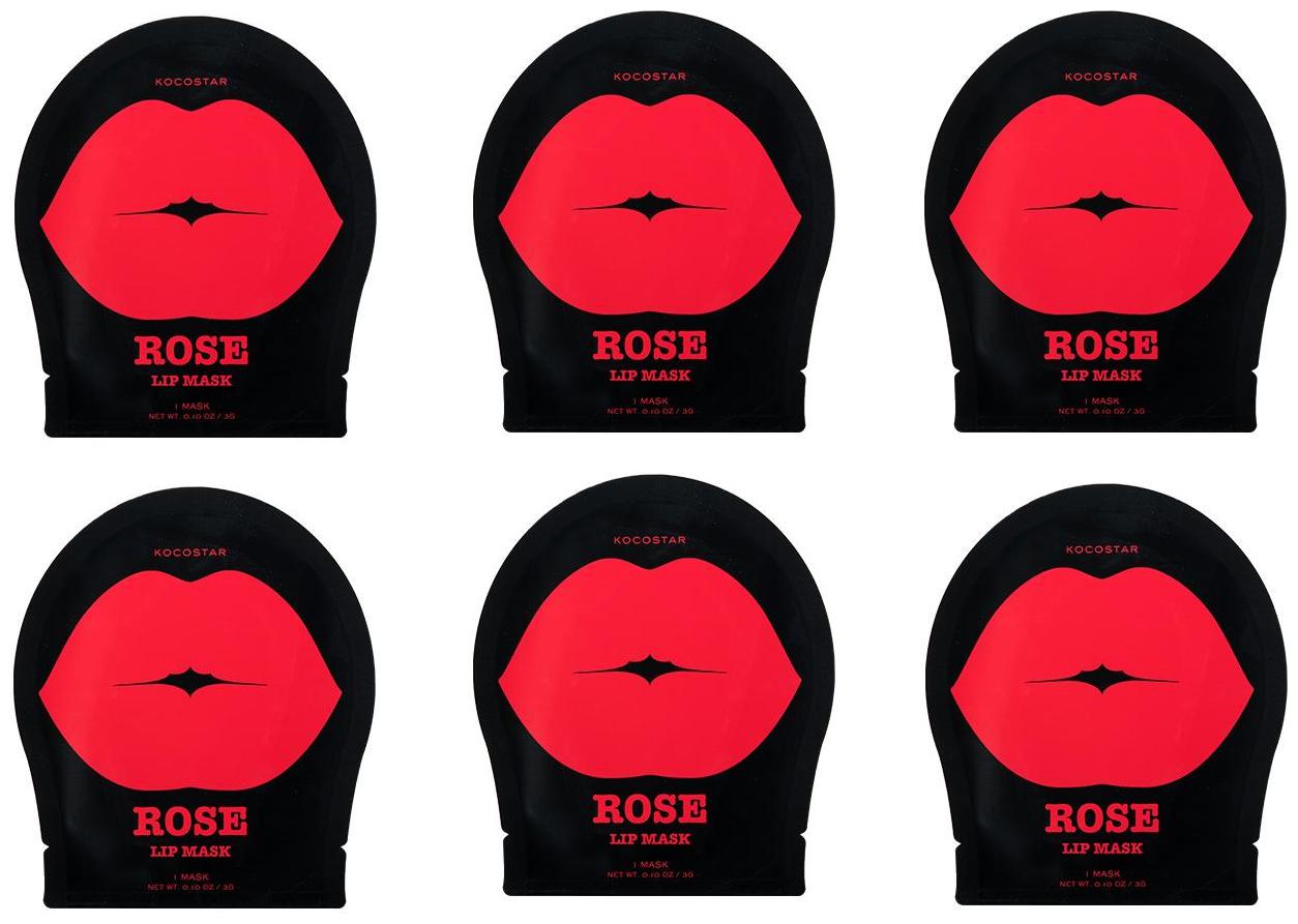

Kocostar Lip Mask Rose-Revitalizing Luscious 3 g (Pack of 6)