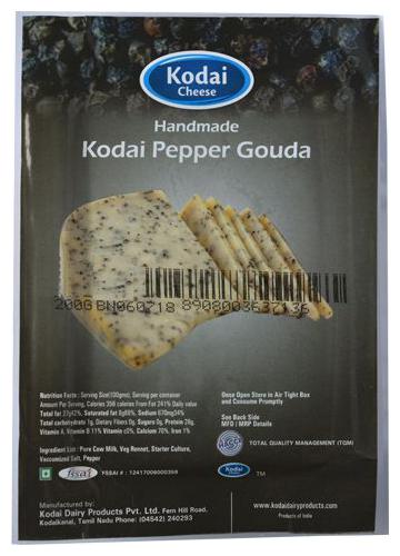 

Kodai Dairy Farms Cheese - Pepper Gouda 200 g