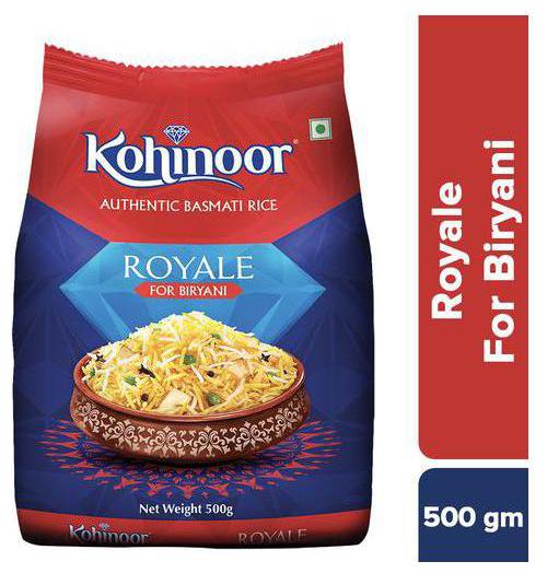 

Kohinoor Basmati Rice - Royale Authentic Biryani 500 g